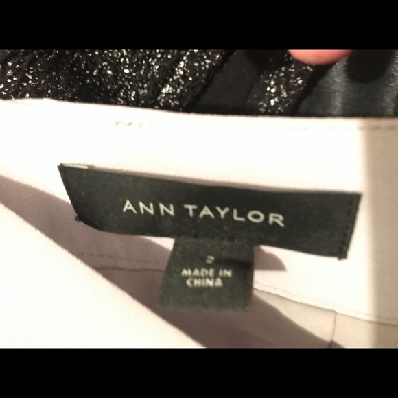 Ann Taylor light silver/gray pleated skirt size 2. - Picture 6 of 10